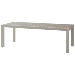 TABLE EVASION FIXE ALUMINIUM LIN ARGILE 8 PLACES