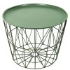 TABLE FILAIRE METAL VERT D.50CM