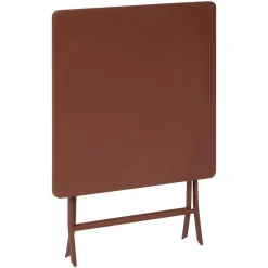 TABLE GREENSBORO CARREE ACAJOU 2 PLACES