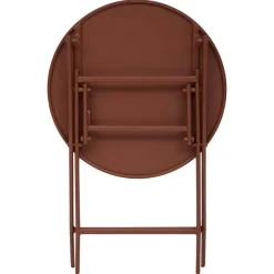 TABLE GREENSBORO RONDE ACAJOU 2 PLACES