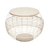 TABLE METAL FIL BLANC D.41X31CM