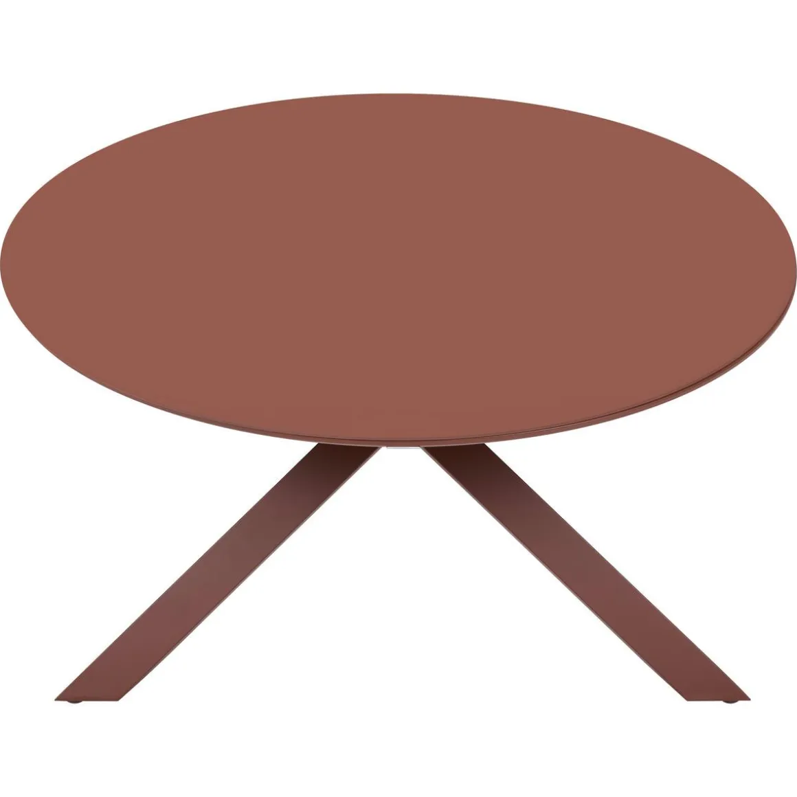 TABLE ORYON RONDE ACAJOU 6 PLACES