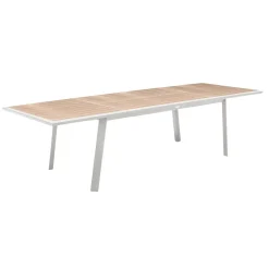 TABLE PAVANE EXTENSIBLE ALUMINIUM LIN 12 PLACES