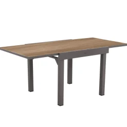 TABLE PIAZZA EXTENSIBLE ALUMINIUM HOUBLON 8 PLACES