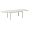 TABLE PIAZZA EXTENSIBLE ALUMINIUM ARGILE 10 PLACES