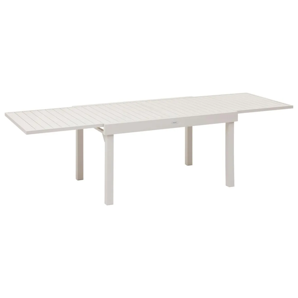 TABLE PIAZZA EXTENSIBLE ALUMINIUM ARGILE 10 PLACES