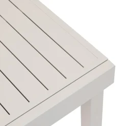 TABLE PIAZZA EXTENSIBLE ALUMINIUM ARGILE 10 PLACES