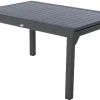 TABLE PIAZZA EXTENSIBLE ALUMINIUM GRAPHITE 10 PLACES