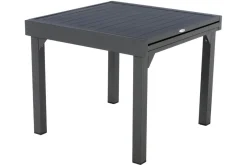 TABLE PIAZZA EXTENSIBLE ALUMINIUM GRAPHITE 8 PLACES