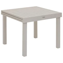 TABLE PIAZZA EXTENSIBLE ALUMINIUM ARGILE 8 PLACES