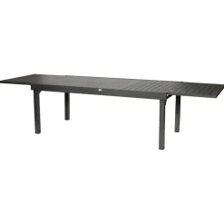 TABLE PIAZZA EXTENSIBLE ALUMINIUM GRAPHITE 12 PLACES