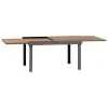 TABLE PIAZZA EXTENSIBLE ALUMINIUM HOUBLON 10 PLACES