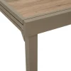 TABLE PIAZZA EXTENSIBLE VERRE IMPRIME CAFE 12 PLACES