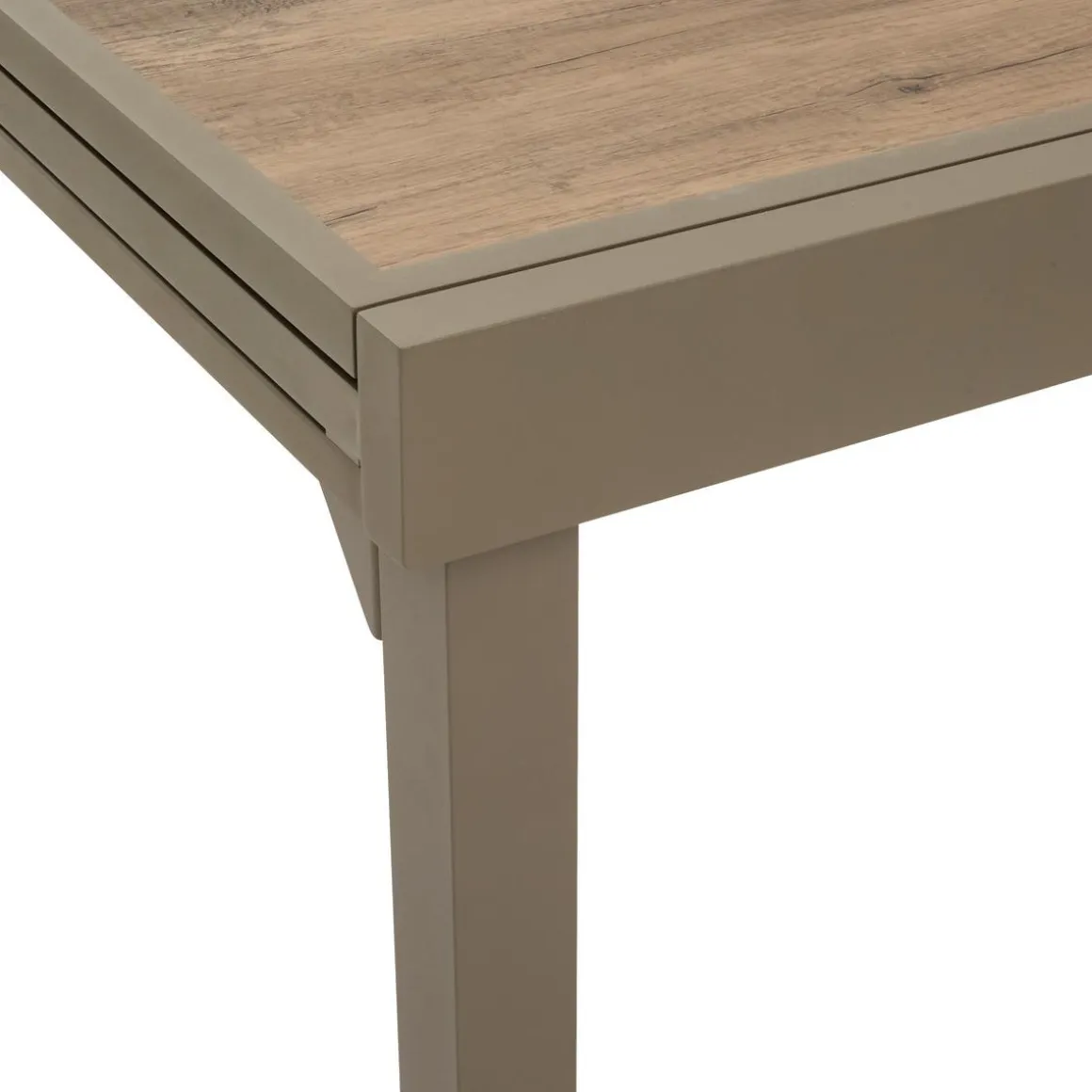 TABLE PIAZZA EXTENSIBLE VERRE IMPRIME CAFE 12 PLACES