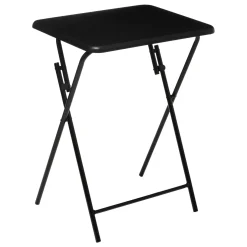 TABLE PLIANTE 48X38CM NOIR H.64CM