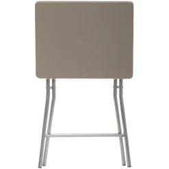 TABLE PLIANTE 48X38CM TAUPE H.64CM