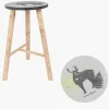TABOURET CERF 27.5X51CM M2
