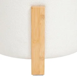 TABOURET D APPOINT BOUCLETTE BANSA BLANC