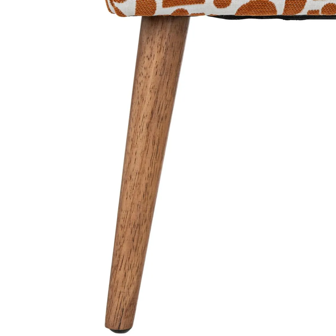 TABOURET D APPOINT CHIARA CHENILLE JACQUARD OCRE