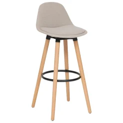 TABOURET DE BAR MAXON TISSUS BEIGE