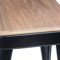 TABOURET METAL JORIS NOIR D.38X39.9CM
