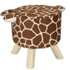TABOURET 4 PIEDS GIRAFE H.30CM OREILLES