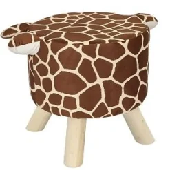 TABOURET 4 PIEDS GIRAFE H.30CM OREILLES