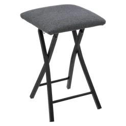 TABOURET PLIANT CONFORT GRIS
