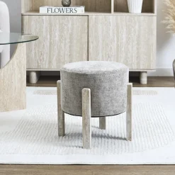 TABOURET PM EMILIA TAUPE