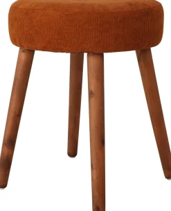 TABOURET 35X45CM RUST MARRON
