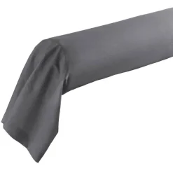 TAIE DE TRAVERSIN 85X185CM LINA GRIS SOURIS