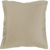 TAIE D OREILLER VOLANT PLAT 63X63CM UNI 57 FILS LINA LIN