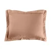 TAIE D OREILLER 50X70CM UNI 57 FILS LINA BLUSH