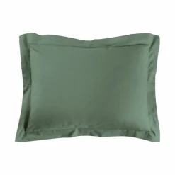 TAIE D OREILLER 50X70CM UNI 57 FILS LINA CEDRE