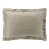 TAIE OREILLER 50X70CM PERCALE UNI 78 FILS SABLE