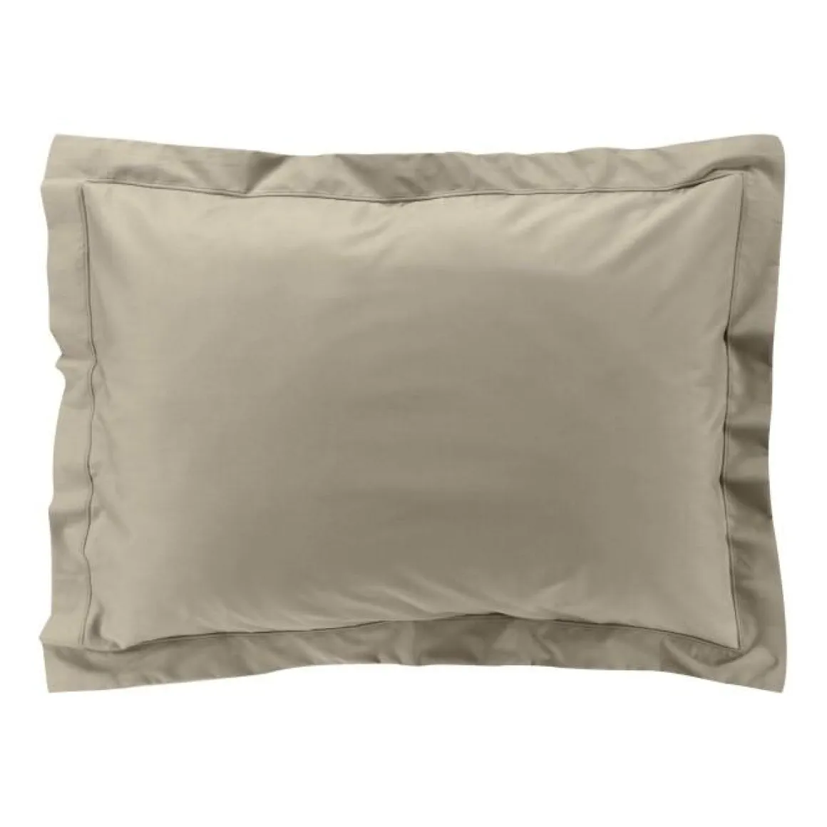TAIE OREILLER 50X70CM PERCALE UNI 78 FILS SABLE