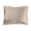 TAIE OREILLER 50X70CM UNI 57 FILS LINA SABLE