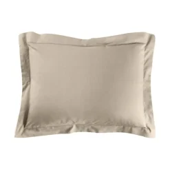 TAIE OREILLER 50X70CM UNI 57 FILS LINA SABLE