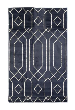 TAPIS BLEU ABYSSE GOLD D.100X150CM