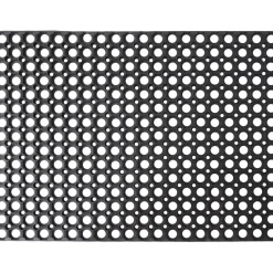 TAPIS CAILLEBOTIS 60X80CM CAOUTCHOUC NOIR