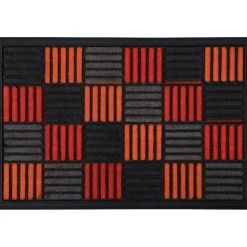 TAPIS CAROLL 40X60CM NYLON CAOUTCHOUC ORANGE
