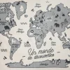 TAPIS CARTE DU MONDE