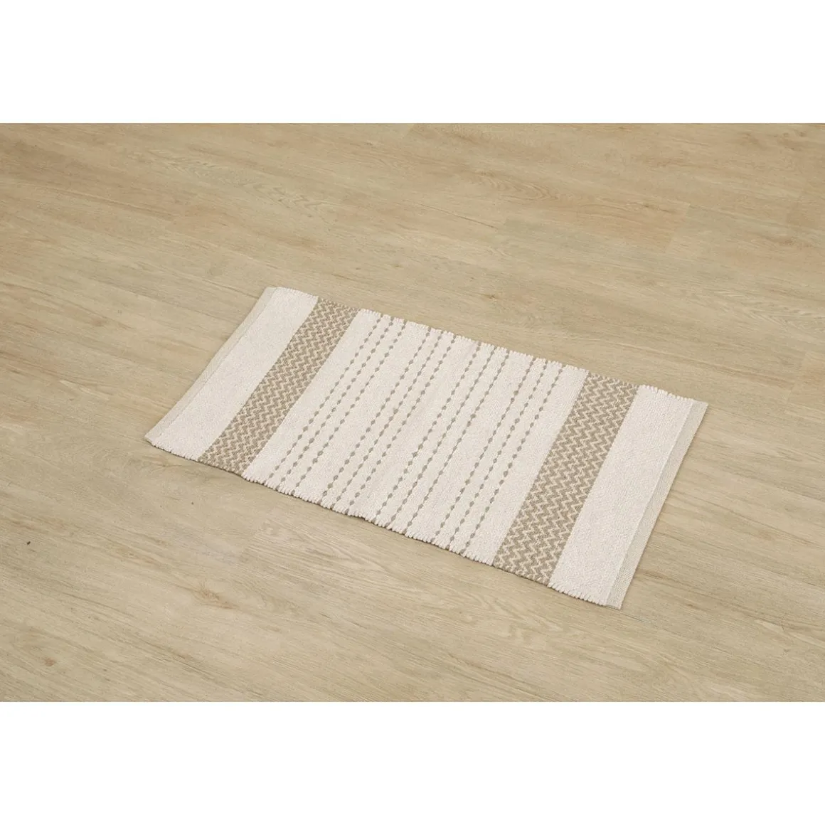 TAPIS CILAOS COTON 45X90CM NATUREL BEIGE