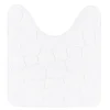 TAPIS CONTOUR WC MICROFIBRE GALET 45X50CM BLANC