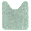 TAPIS CONTOUR WC MICROFIBRE GALET 45X50CM EUCALYPTUS