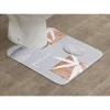 TAPIS CONTOUR WC MICROFIBRE IMPRIME 45X50CM SPIRITUALITY