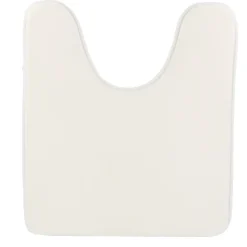 TAPIS CONTOUR WC MICROFIBRE UNI 45X50 CM BLANC