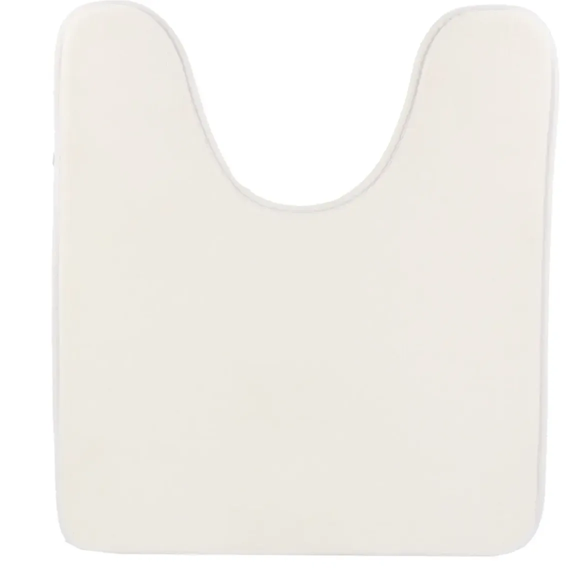 TAPIS CONTOUR WC MICROFIBRE UNI 45X50 CM BLANC
