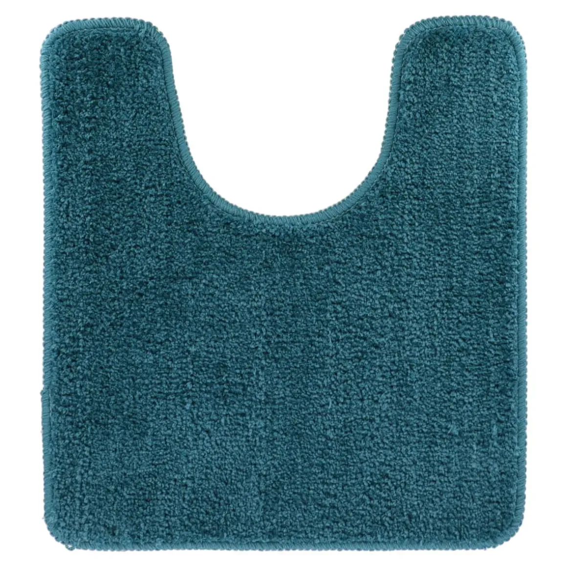 TAPIS CONTOUR WC 45X50CM DESSOUS LATEX BLEU CANARD