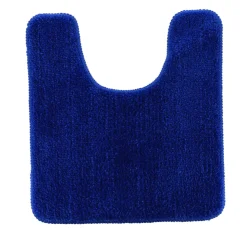 TAPIS CONTOUR WC 45X50CM DESSOUS LATEX BLEU MARINE